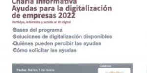 AYUDAS PARA LA DIGITALIZACIÓN DE EMPRESAS 2022 – CHARLA INFORMATIVA